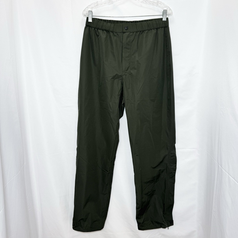 Baerskin Tactical Waterproof Rain Pants Mens M Green Lightweight Hunting Camp